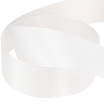 daiktų Dekoratyvinė juostelė dovanų juostelė balta poliesterio 40mm 50m
