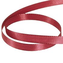 daiktų Dekoratyvinė siaura taftos juostelė Bordo 10mm 50m