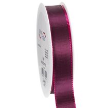 daiktų Dovanų juostelė, violetinė taftos juostelė, elegantiškai blizganti, 25 mm pločio, 50 m ilgio