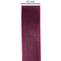 daiktų Dovanų juostelė, violetinė taftos juostelė, elegantiškai blizganti, 25 mm pločio, 50 m ilgio