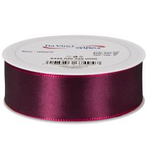 daiktų Dovanų juostelė, violetinė taftos juostelė, elegantiškai blizganti, 25 mm pločio, 50 m ilgio