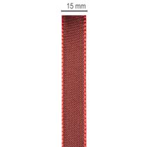 daiktų Dovanų juostelė, šventinė taftos juostelė rankdarbiams, 15 mm pločio, 50 m ilgio