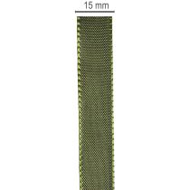 daiktų Dovanų juostelė su austiniu kraštu, taftos juostelė rankdarbiams, 15 mm pločio, 50 m ilgio