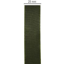 daiktų Dekoratyvinė juostelė, blizgi taftos juostelė dekoravimui, 25 mm pločio, 50 m ilgio