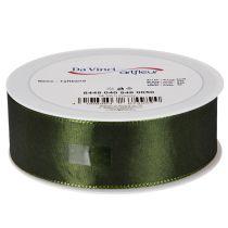 daiktų Satininė juostelė dovanų pakavimui, taftos juostelė, žalia, 40 mm pločio, 5 m ilgio
