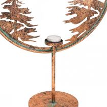 Dekoratyvinis žiedas Kalėdinis Žieminio pagrindo arbatinės žvakutės laikiklis miškas Ø37,5cm