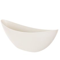 daiktų Dekoratyvinis dubuo smėlio spalvos 55,5 cm x 14 cm, aukštis 17,5 cm, 1 vnt.