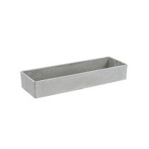 daiktų Dekoratyvinis dubuo kvadratinis pilkas 32cm x 10,5cm H5cm