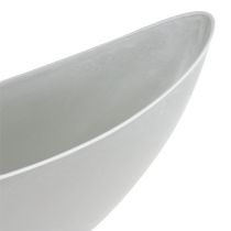 daiktų Dekoratyvinis dubuo šviesiai pilkas 55,5cm x 14cm H17,5cm 1 vnt