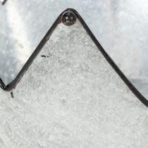 daiktų Dekoratyvinis dubenėlis su metaliniu vainikėliu Ø26,5/22,5/19 cm, 3 vnt. rinkinys