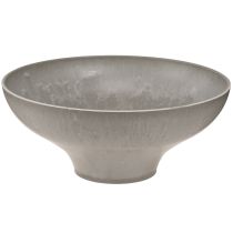 daiktų Dekoratyvinis dubuo su pagrindu, apvalus augalų dubuo, pilkas, Ø19cm, aukštis8cm