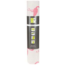 daiktų Dekoratyvinis audinys flamingo baltai rožinis 30cm x 3m