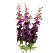 daiktų Dekoratyvinė delfinija kaip dirbtinė gėlė stilingiems gėlių akcentams, 79 cm, 3 vnt.