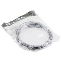 daiktų Sidabrinė deimantinė aliuminio viela 2 mm 10 m dekoravimui ir rankdarbiams