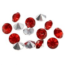 Akriliniai deimantai 8mm raudoni 50g