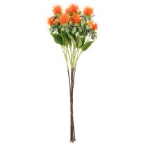 daiktų Dirbtinis oranžinis dygminas kaip dirbtinė gėlė vazoms ir dekoravimui, 55 cm, 4 vnt.