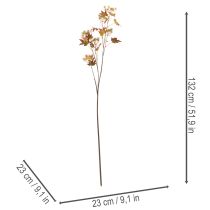 daiktų Dirbtinė rudeninė eukalipto šaka su lapais ir vaisių kekėmis, 132 cm