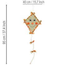 daiktų Dekoratyvinis drakonas su veiduku ir pakaba, rudens dekoracija, 40 cm, 2 dalys