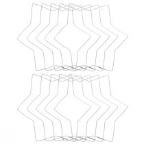 daiktų Vielos žvaigždės bangų žiedas vielinės žvaigždės vainikams 30cm 10 vnt