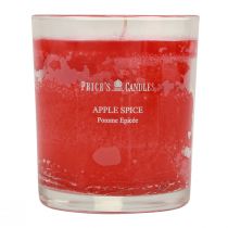 Kvapi žvakė stiklinėje kvapnioje žvakėje Christmas Apple Spice H8cm