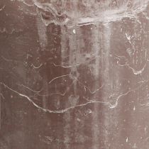 daiktų Vienspalvės žvakės rudos stulpinės žvakės 85×120mm 2 vnt