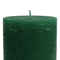 daiktų Vienspalvės žvakės tamsiai žalios 85x120mm 2 vnt