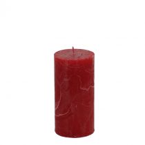 daiktų Vienspalvės žvakės tamsiai raudonos 50x100mm 4vnt