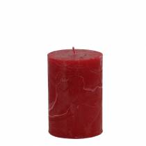 Vienspalvės žvakės tamsiai raudonos 70x100mm 4vnt