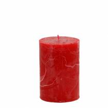 Vienspalvės žvakės raudonos 70x100mm 4vnt