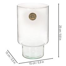 daiktų Stiklinis cilindrinis indas Eco Glass 25 cm