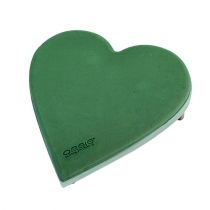 Gėlių putplasčio širdelė su click sistema floral foam green 20cm 2vnt