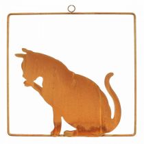 daiktų Patina dekoracija kačių rūdžių dekoracija pakabinimui 24,5cm