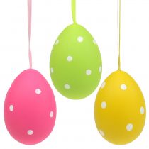 daiktų Kiaušinio plastikas spalvotas 15cm pakabinimui 3 vnt