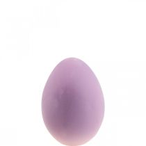 daiktų Velykinio margučio puošmena – 2-as pasirinkimas – plastikinis purpurinis flokuotas 20cm