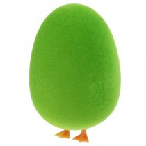 Kiaušinis Velykų papuošimas su kojelėmis Velykų kiaušinių papuošimas kiaušinio žalias H13cm 4vnt