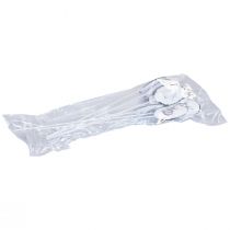 daiktų Gėlių kamštukas metaliniai dekoratyviniai margučiai su Velykų zuikiais 5×7cm 8 vnt