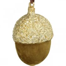 daiktų Gilės pakabinimui, Adventas, medžio puošmena, rudens puošmena H6,5cm Ø4cm 6 vnt.