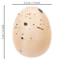 daiktų Dekoratyviniai Velykiniai kiaušiniai su margu paviršiumi pavasarinėms kompozicijoms, 3 cm, 24 vnt.