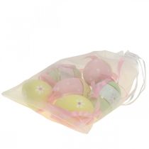 daiktų Velykiniai margučiai dekoratyviniams margučiams kabinti spalvingi Ø4cm H6cm 6 vnt