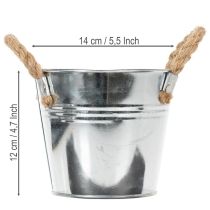 daiktų Kibiras su virvinėmis rankenomis Ø14cm A12cm
