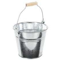 daiktų Kibirai Ø14cm A12cm 6 vnt. Cinko spalvos, blizgūs