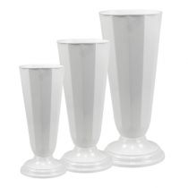 daiktų Stovėjimo vaza “Szwed” balta Ø13cm - 20cm, 1vnt