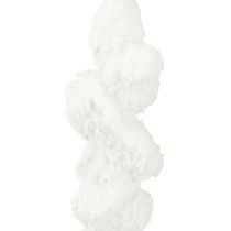 daiktų Varveklio dekoracija, snieguota Kalėdų eglutės dekoracija, 14 cm, 4 vnt.