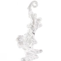 daiktų Žiemos puošmena varveklio dekoravimo kabykla skaidri 25cm 3 vnt