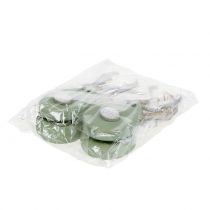 daiktų Briedžio galvutė mėta pakabinimui 14,5cm x 7,2cm 4 vnt