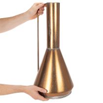 daiktų Elegantiška grindų vaza, vintažinio stiliaus, rytietiško stiliaus, vario spalvos metalinis dekoratyvinis ąsotis, Ø27cm, aukštis 58cm