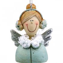 daiktų Angelų pakabukas Kalėdų angelo eglutės puošmena H5,5cm 8vnt