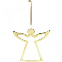 daiktų Metaliniai pakabukai, dekoratyviniai angeliukai, auksinė advento puošmena 15 × 16,5cm