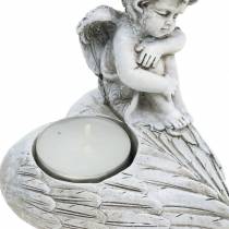 Kapo dekoravimo arbatinės žvakidės laikiklis angelas 10cm 2vnt