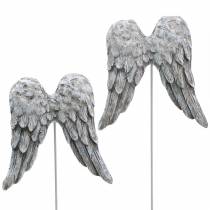 Dekoratyviniai kištukai angelo sparneliai 10cm 3vnt